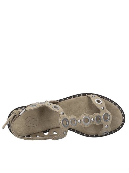 Flat in camoscio ASH | POP SUEDE VELOURSCUOIO